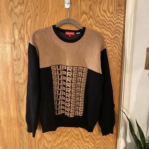 Supreme Logo Repeat Sweater (M)